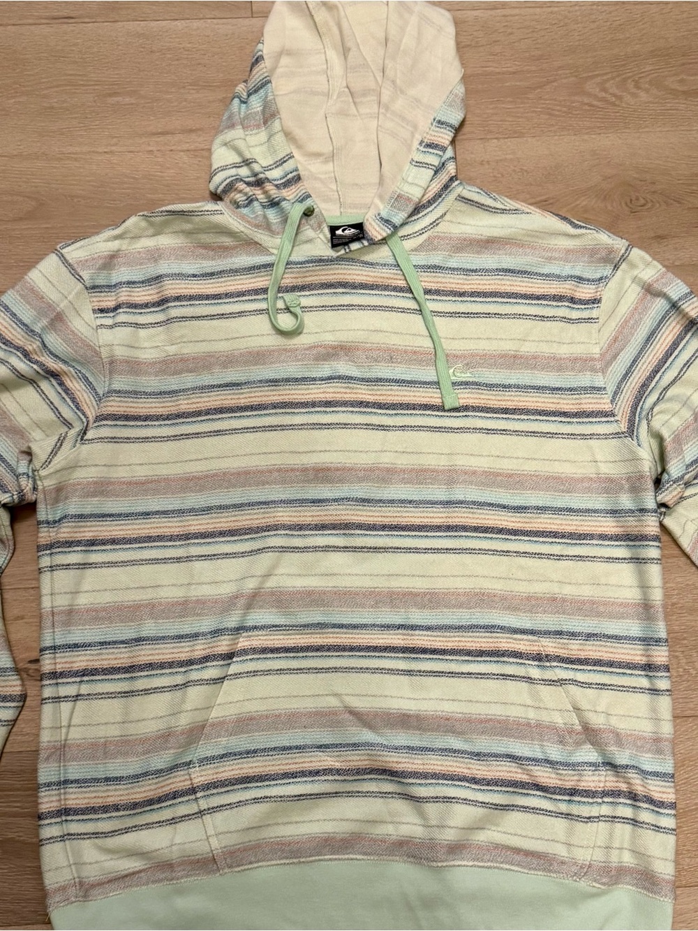 Quiksilver Striped Baja Surf Hoodie Pullover Men’s- XL
